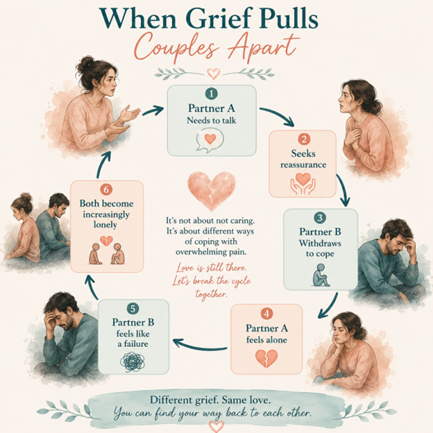 when grief pulls couples apart